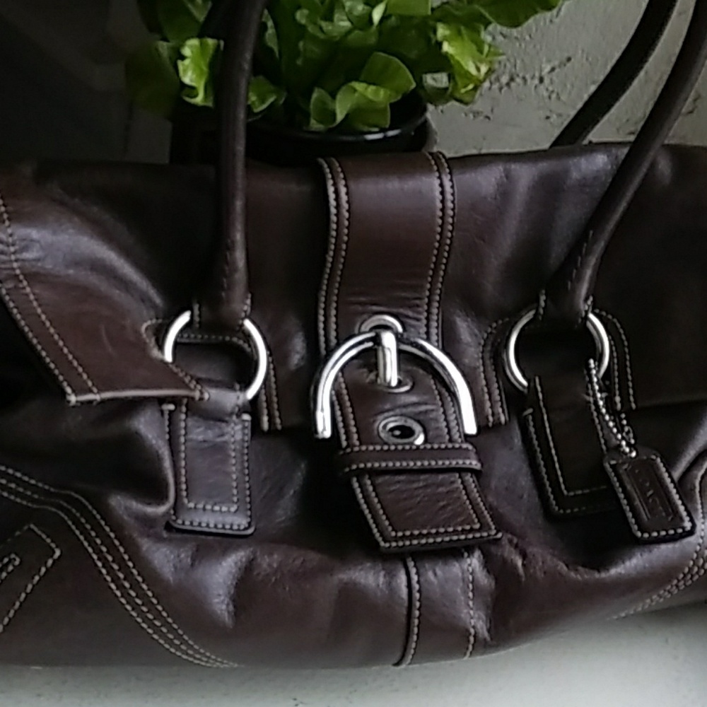 Coach Soho Buckle Flap Satchel - Picture 3 of 8